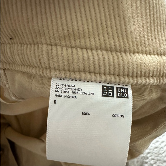 (NEW) Uniqlo X Ines De La Fressange IDLF Curdoroy Tucked Skirt (Beige) in Size 0 - Picture 2 of 7